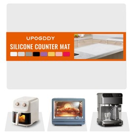 Countertop Protector, Silicone Mats for Counter, Nonskid Heat Resistant Desk Saver Pad, Stain Resistant Silicone Craft Mat ,Non slip Coffee Mat, Multipurpose and Thick