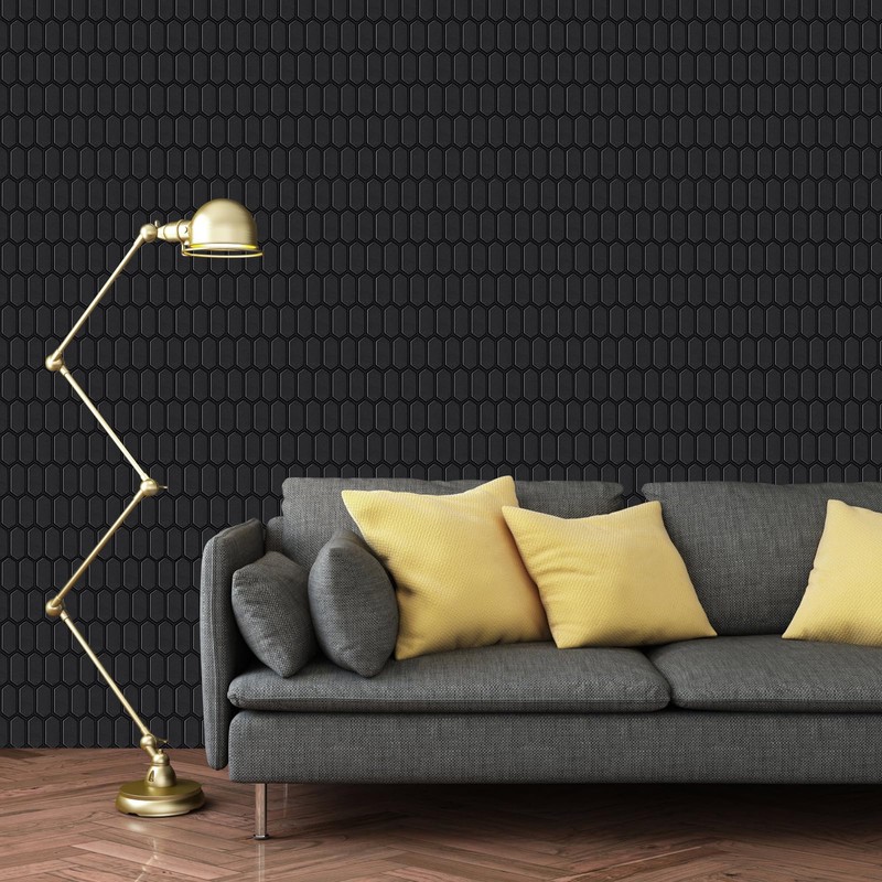 Matte Black Peel and Stick Wall Tiles for Kitchen, WalDecoo