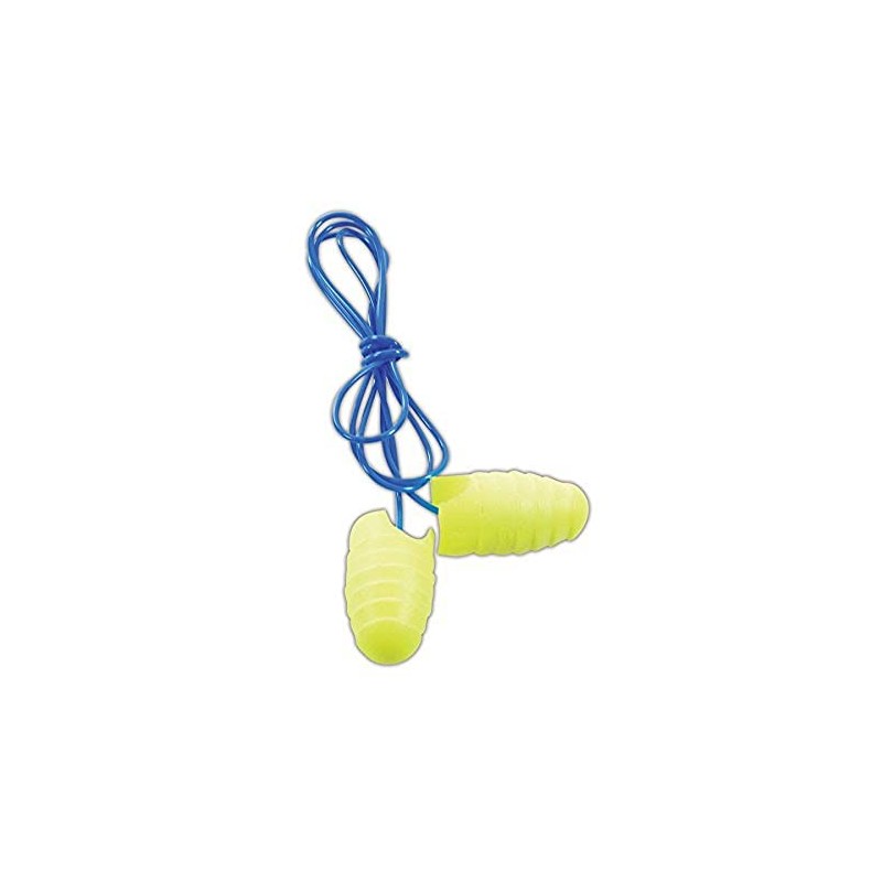 3M 312-6001 E-A-Soft Grippers Corded Earplugs, OSFA Blue