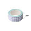 Yunineem AJUN-126 Craft Cloth Tape, Checkered Purple, 0.6 inch (15