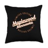 Retro Athletic Maplewood MN Apparel Throw Pillow