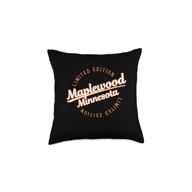 Retro Athletic Maplewood MN Apparel Throw Pillow