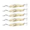 5PCS LED Fishing Lure Light Rustproof Stainless Steel LED Lighted