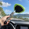 Telescopic Microfiber Windshield Cleaning Tool with Reusable Pad and Replacement