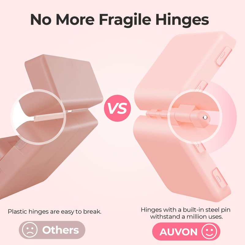 AUVON Daily Pill Organizer Fit with Your Purse or Pocket,