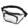 Riñonera Transparente, Riñonera Transparente PVC Multifuncional para Salidas Diarias (Negro)