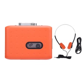 Walkman Cassette Player, Portable Cassette Recorder Converter, USB C Cassette to MP3 Digital Converter with Built-in Microphone and Headphones