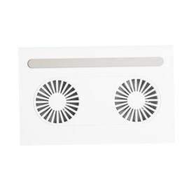 OSALADI Laptop Stand Height and Dual Cooling Fans Ergonomic Notebook Holder for Desk Use Compatible Laptops Compact and Foldable Design for Use