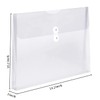 18 Packs Plastics Legal Size Filing Envelopes Clear File Folders