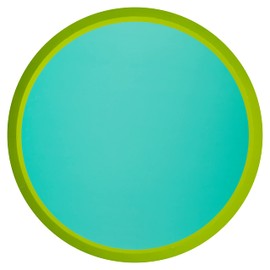 C.R. Gibson Dinner Plate, Standard, Teal & Green