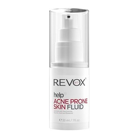 REVOX B77 - Help Acne Prone Skin Fluid, 30 ml, Crema Acné Facial, Fluido Pieles Grasas con Tendencia al Acné, Hidrata y Regula la Producción de Sebo, 