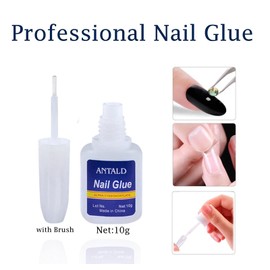 10g Nail Bond Nail Glue Extra Strong with Brush (10ml) Super Strong False Nail Glue For Acrylic Tips Professional Salon Quality Nail Glue For Stick On Nails Acrylic Nail Glue - Anti Fungal