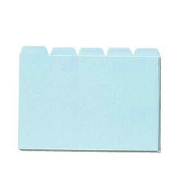 コレクト 見出しカード ブルー B6 5ツ山 C-600-BL