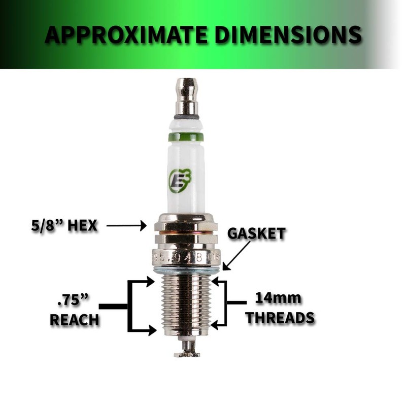 E3 Spark Plugs E3.20 Lawn and Garden Spark Plug, Pack