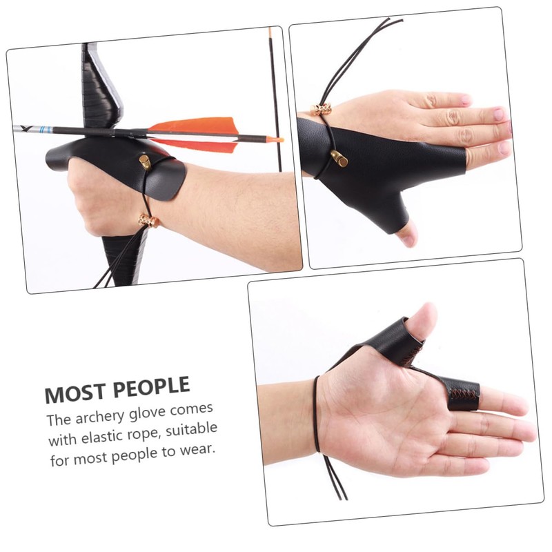 Outanaya Archery Hand Protector Bow Hand Protective Gear Elastic Finger