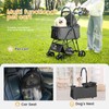 Pet Stroller, 4 Wheels Pet Strolling Cart for Medium/Small Dogs