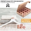 MAVANTO 48x Effective Cedar Wood Moth Protection for Wardrobe &