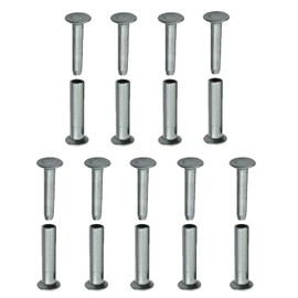 TorSor 9 Sets Kitchen Knife Handle Screw Fixing Rivet Nuts Chef Knives Cutter Wooden Grip Screws Fastener Fixer Clip Nail Replacement Repair Stainless Steel Rivets Anti-Corrosion DIY Tools Accessories
