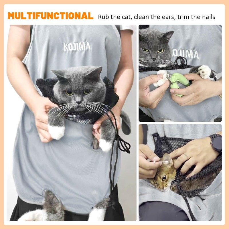 La La Pet Cat Apron Carrier Hand-Free Pet Carrier Sling