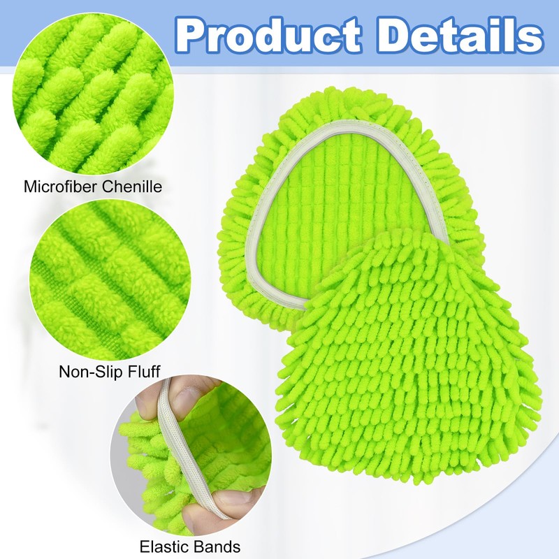 Mop Heads Replacement for Ocedar 1 Tank (6 Pack Green