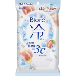 Biore Cooling Sheet Peach Soap Scent 20 Sheets 2 Set, 20 Pieces, 1L / 비오레 쿨링 시트 복숭아 비누향 20매 2개 세트, 20개, 1L