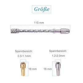 Saipor Mini Hand Drill Set Pin Vise + 20 Pieces Hand Drill Spiral Drill 0.3-1.6 mm Micro Drill Set + 2 Pieces Micro Drill Chuck for DIY Drilling, Model Making, Hand Drill Metal Wood