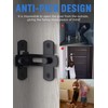 90 Degree Flip Sliding Barn Door Lock, Stainless Steel Angle
