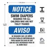 Swim Diapers Required Children Who Are Not Toilet Trained Bilingual