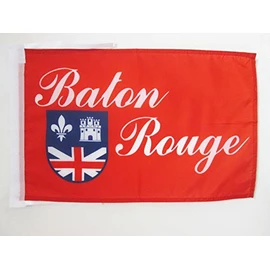 AZ FLAG City of Baton Rouge Flag 18'' x 12'' Cords - Bâton-Rouge in Louisiana Small Flags 30 x 45cm - Banner 18x12 in