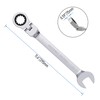 Skweawert 1 Inch Flex-Head Ratcheting Combination Wrench SAE 72 Teeth