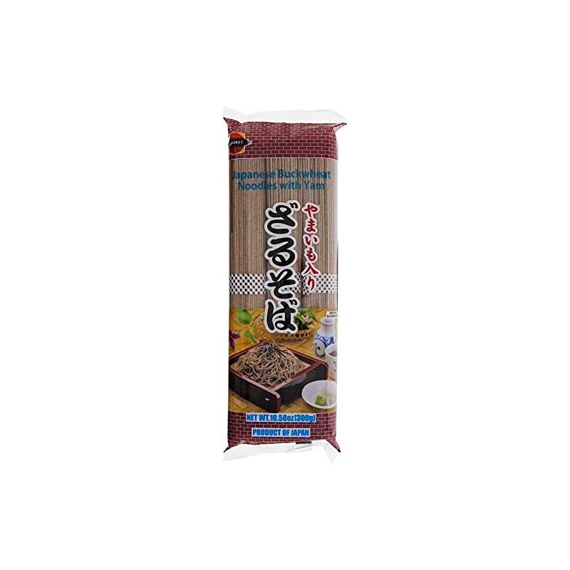 JFC Buckwheat Noodles, Japanese, Yamaimo Soba with Yam, 10.58-Ounce (Pack