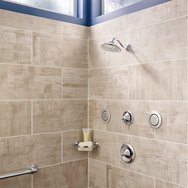 Moen TS1322 Mosaic Round Single-Function Body Spray, Wall Mounted Shower