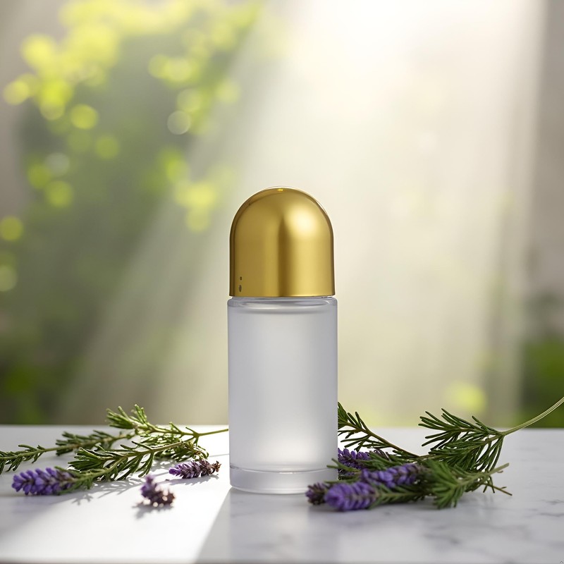PurYupearl 50ml Glass Essential Oil Roller Bottles,Empty Roller Bottle with