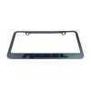 Dodge Ram Rebel Black License Plate Frame - Black Logo