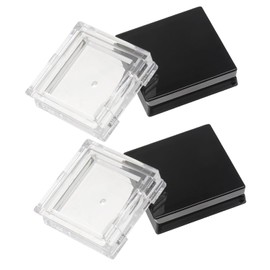 Caja Vacía Para Sombras De Ojos 4 Piezas Organizador Cuadrado 1.42 Pulgadas Contenedor Reutilizable Para Rubor Polvo Y Cosméticos Compactos