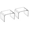 ZVOBUEI Acrylic Step Stool 9in Step Stools for Kids 250-LBS