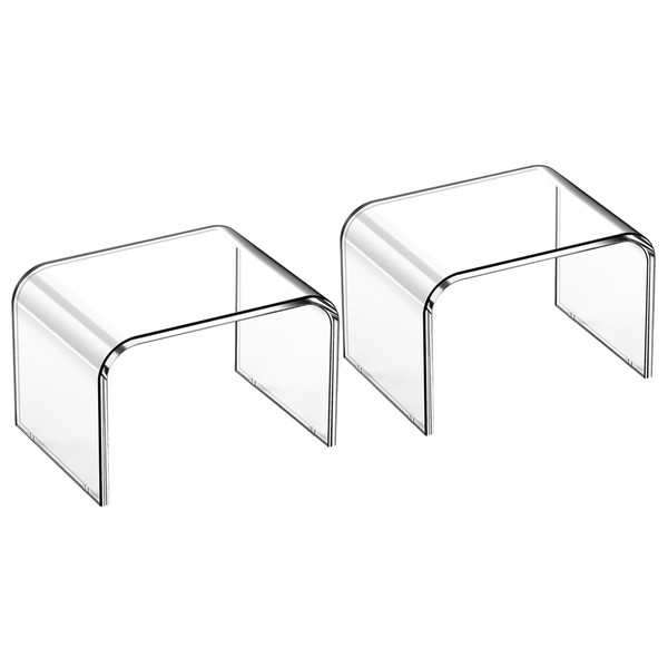 ZVOBUEI Acrylic Step Stool 9in Step Stools for Kids 250-LBS