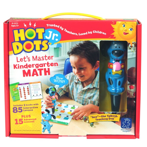 Educational Insights Hot Dots Jr. Let’s Master Kindergarten Math Set,