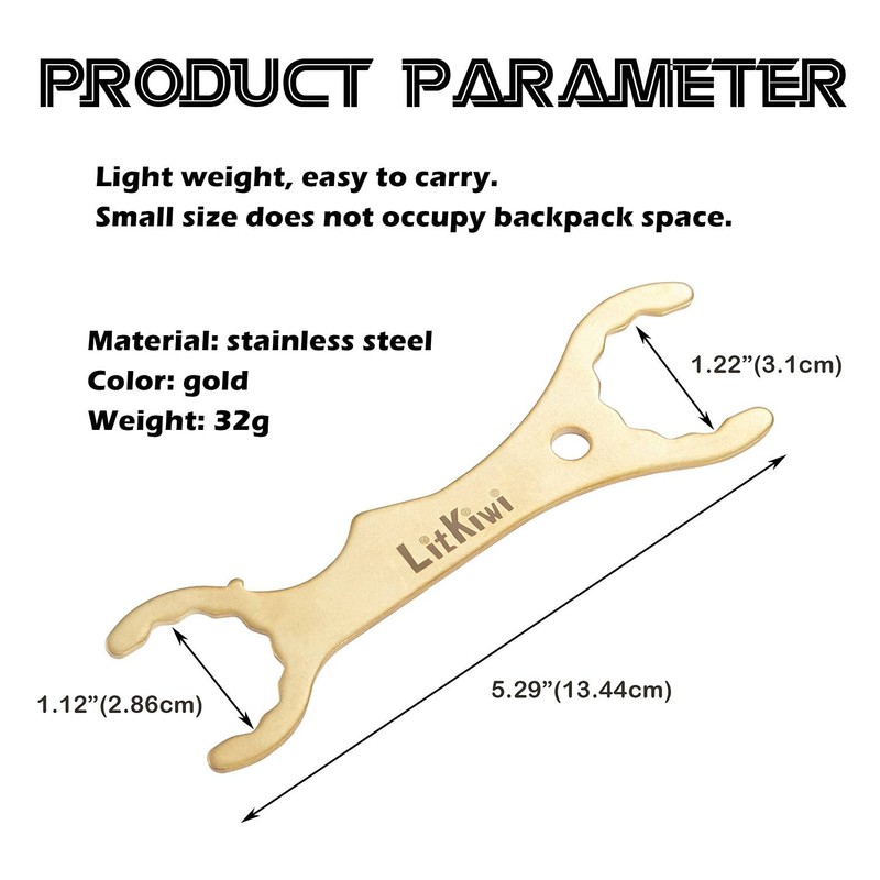 LitKiwi 2PCS Stainless Steel Superior Tool Multi-function Spanner,Beer Faucet Home
