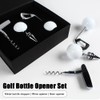 Uadme Golf Bottle Opener Set, 3 Stück Flaschenöffner aus Zinklegierung,