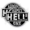 Unbranded/Generic (2) HELL ADMIT ONE Funny Hard Hat Stickers \ Helmet Decals Label 666 Motorcycle