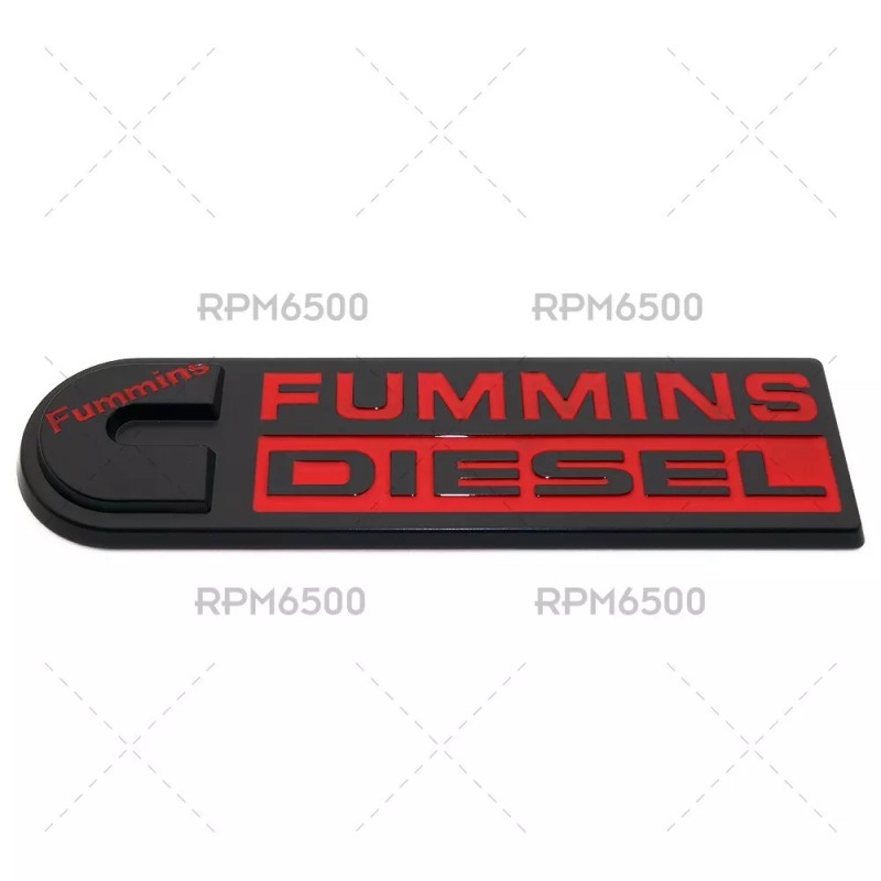 RPM6500 2PCS CUMMINS FUMMINS DIESEL FENDER DOOR TAILGATE BADGE EMBLEM