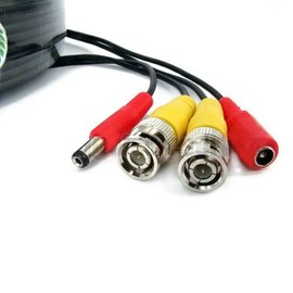 SSL BNC Video Power Cable For CCTV Camera DVR Security System (5M, Black)