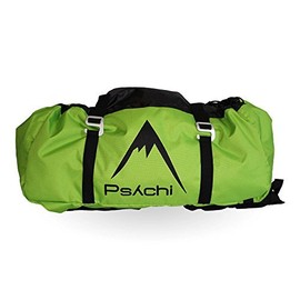 Psychi Rock Climbing Rope Bag with Ground Sheet Buckles and Carry Straps (Green)