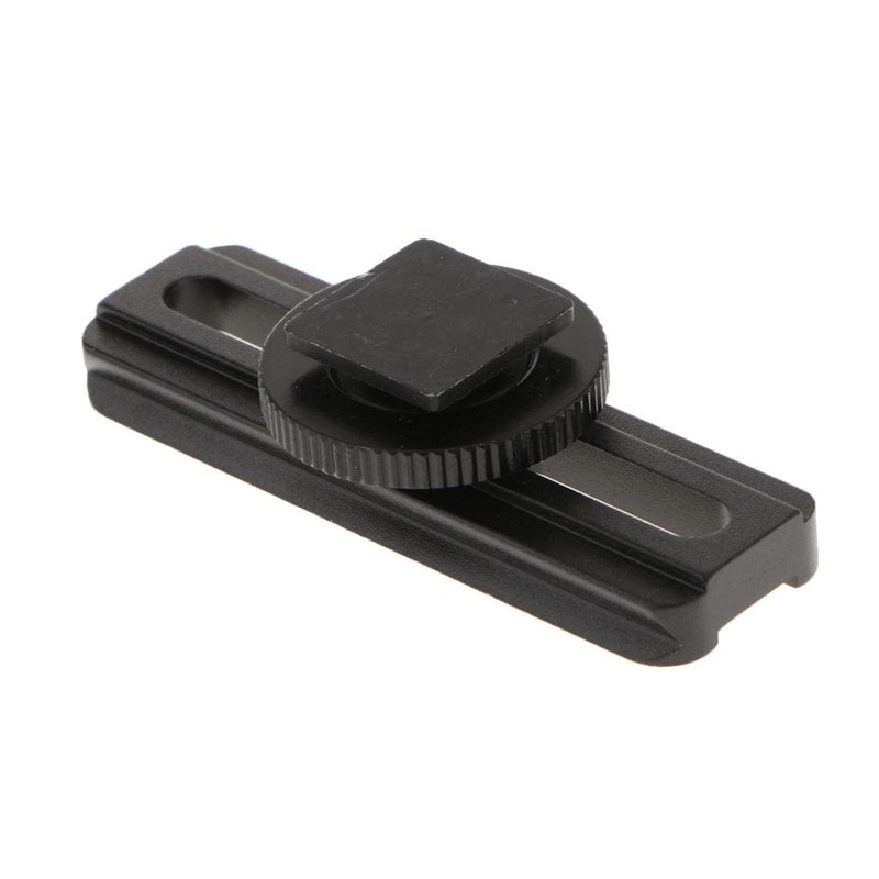 flameer Hot Shoe Macro Focusing Rail Slider Slider 20 mm