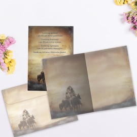 Tree-Free Greetings - All Occasion Cards - Artful Designs - 8 Assorted Cards + Matching Envelopes - Made in USA - 100% Recycled Paper - 5 x 7 - Inspired Native American (GA31431)