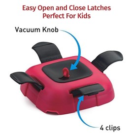 Lunch Box ~ Pinnacle Insulated Leak Proof Lunch Box for Adults and Kids - Thermal Lunch Container with New Heat Release Valve, 16 oz - Pink