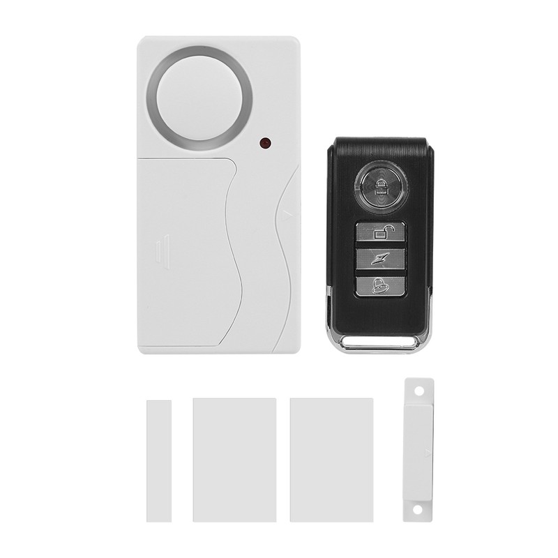 Wireless Door Burglar Alarm Security System Vibration Magnet Sensor Remote