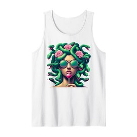 Medusa Hippie Psychedelic Snakes Greek Mythology Tank Top
