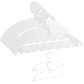 AYO Hangers, Non-Slip, Laundry Hangers, Storage, Prevents Cracking, Non-marking Hangers, Stylish, Non-Slip, Suit Hangers, Pants Hangers, Prevents Shape Shape, Clothes Pants, Dry & Wet Hangers, White,